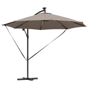 vidaXL Parasol plażowy 294 x 294 x 248 cm Poliester i aluminium