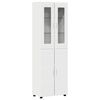 vidaXL Highboard Biały 60 x 35 x 182 cm Materiał drewnopochodny