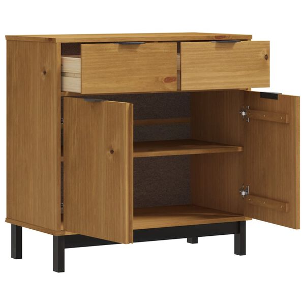 vidaXL Szafka FLAM, 80x40x80 cm, lite drewno sosnowe