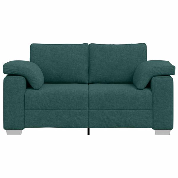 vidaXL Sofa Ciemna zieleń 160 x 80 x 82 cm tkanina