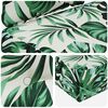 vidaXL Poduszka do sofy na zewnątrz 3 pcs Wz&oacute;r liścia Poliester