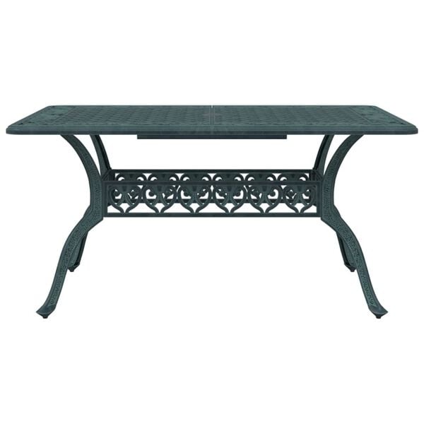 vidaXL 5-cz. zestaw mebli ogrodowych, zielony, odlewane aluminium