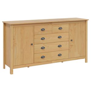 vidaXL Bufet HILL Miodowy brąz 154 x 40 x 80 cm Lite drewno sosnowe