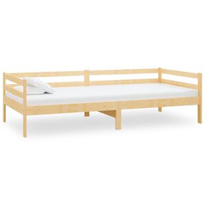 vidaXL Ł&oacute;żko dzienne, lite drewno sosnowe, 90x200 cm
