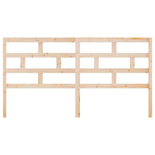 vidaXL Wezgłowie ł&oacute;żka, 186x4x100 cm, lite drewno sosnowe