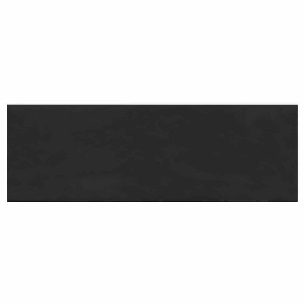 vidaXL Wejściowy zagł&oacute;wek 12 pcs Czarny 90 x 30 cm Aksamit