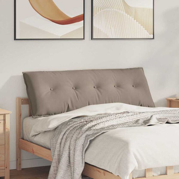 vidaXL Poduszka na plecy Ciemnoszary 140 x 50 cm Tkanina mikrofibrowa