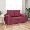 vidaXL Sofa Bed 60cm Czerwone wino tkanina