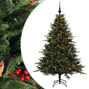 vidaXL Sztuczna choinka z bombką 120 cm 150 LED Ciepła biel