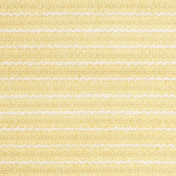 vidaXL Parawan balkonowy, beżowy, 90x400 cm, HDPE