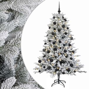 vidaXL Sztuczna choinka z bombką 120 cm 150 LED Ciepła biel