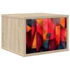 vidaXL Ścienny stolik nocny HEESCH dąb Sonoma 36 x 33 x 25 cm