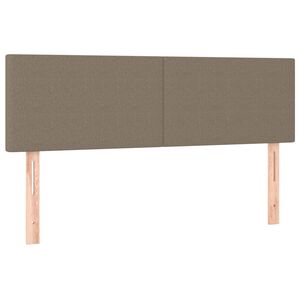vidaXL Zagł&oacute;wki, taupe, 144x5x78/88 cm, tkanina