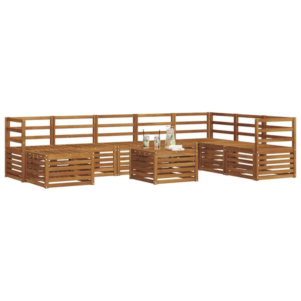 vidaXL Zestawy sof Naturalny Lite Drewno Akacji