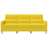 vidaXL Sofa 3-osobowa, jasnoż&oacute;łta, 180 cm, tapicerowana tkaniną