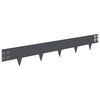 vidaXL Krawężnik do trawnika 50 pcs 100 x 15 cm Stal antracytowy