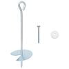 vidaXL Kotwa ziemna 10 pcs srebrny &Oslash;10 x 30 cm Galwanizowany metal