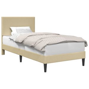 vidaXL Ramka ł&oacute;żka Jasnozielony szary 80 x 200 cm Tkanina sztruksowa
