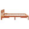 vidaXL Ramka ł&oacute;żka Woskowy Brąz 160 x 200 cm Lite drewno sosnowe