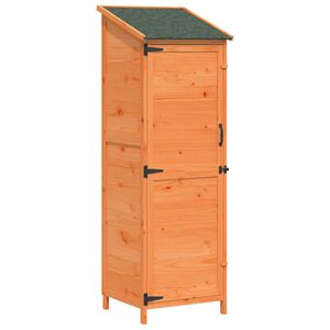 vidaXL Shed ogrodowy brązowy 59,5 x 56 x 176,5 cm Drewno Świerkowe