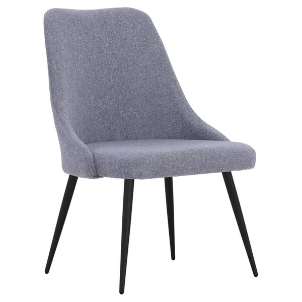 vidaXL Krzesła stołowe, 4 szt., jasnoszare, obite tkaniną