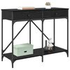 vidaXL Konsola Czarny Dąb 100 x 39 x 78,5 cm Materiał drewnopochodny