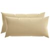 vidaXL Poszewka na poduszkę 2 pcs HEERLEN Beżowy 40 x 80 cm Poliester