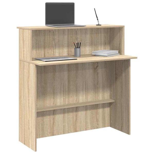 vidaXL Biurko recepcyjne Sonoma Oak 100x50x103,5 cm Drewno konstrukcyjne
