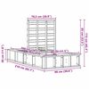 vidaXL Ramka ł&oacute;żka Woskowy Brąz 80 x 200 cm Lite drewno sosnowe