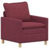 vidaXL Sofa Czerwone wino 76 x 81 x 87,5 cm tkanina