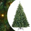 vidaXL Sztuczna choinka z 300 diodami LED Zielony 210 cm PE i PVC