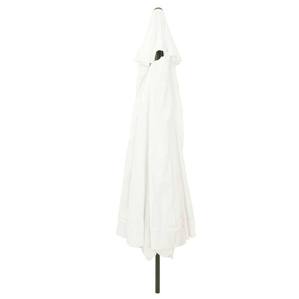 vidaXL Parasolka ogrodowa Biały i czarny 395 x 395 x 245 cm