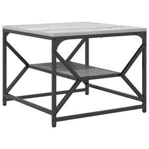 vidaXL Stolik kawowy Szary Sonoma 51 x 50 x 40 cm