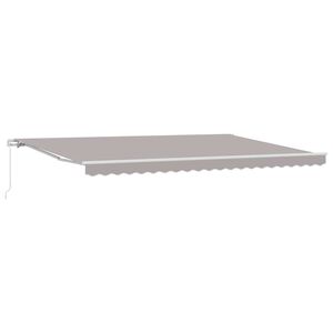 vidaXL Markiza Jasnoszary 500 x 300 x 165 cm Poliester i Metal
