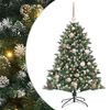 vidaXL Sztuczna choinka Zielony 120 cm PVC, plastik i stal