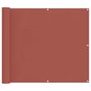 vidaXL Ekran balkonowy terakota 100 x 500 cm Materiał Oxford