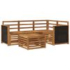 vidaXL Zestaw sof na zewnątrz 5 pcs naturalny 59 x 59 x 37 cm