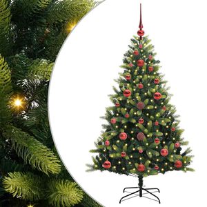 vidaXL Sztuczna skandynawska choinka z zawiasami 150 LED 120 cm