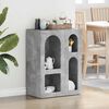 vidaXL Bufet Betonowy szary 59 x 35 x 80.5 cm Materiał drewnopochodny