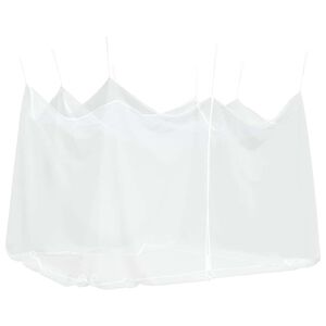 vidaXL Moskitiera do użytku na zewnątrz, 220 oczek, biała, 300x300x250 cm