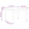 vidaXL Stolik kawowy Biały 50 x 50 x 36 cm Lite drewno sosnowe