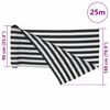 vidaXL Siatka cieniująca, antracytowo-biała, 1,8x25 m, HDPE, 195 g/m²