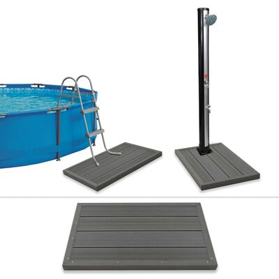 vidaXL Podest kompozytowy WPC pod prysznic solarny/drabinkę basenową