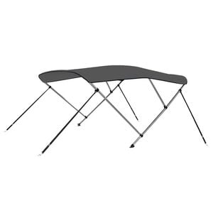 vidaXL Daszek bimini do łodzi, 3 pałąki, antracytowy, 183x140x137 cm