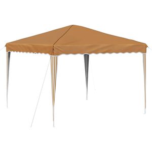 vidaXL Namiot imprezowy rozkładany 288 x 288 x 245 cm Beżowy
