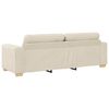 vidaXL Sofa Beżowy 221 x 80 x 80 cm Tkanina lniana