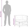 vidaXL Sofa narożna do ogrodu Lite drewno sosnowe Woskowy Brąz
