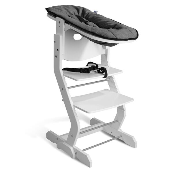 tiSsi Bujaczek w formie nakładki na wysokie krzesełko, biały