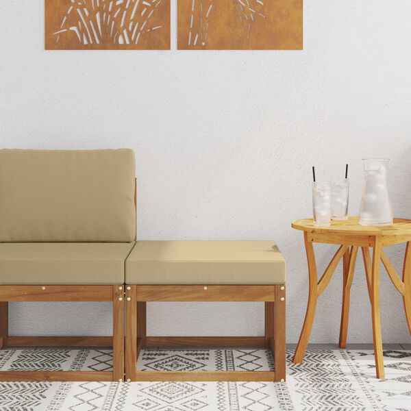 vidaXL Pufa na zewnątrz Lite Drewno Akacji Naturalny