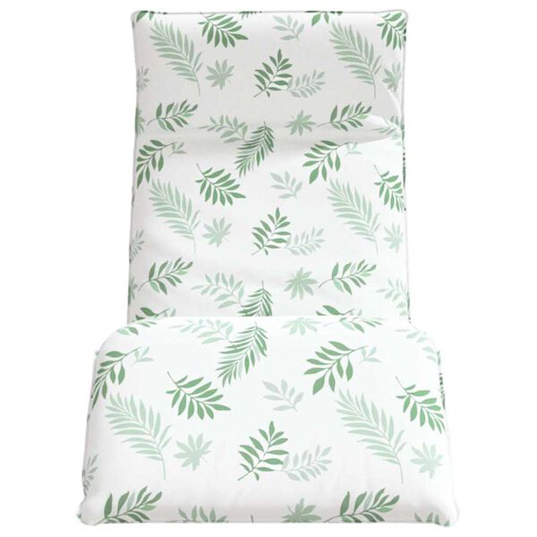 vidaXL Leżak składany wz&oacute;r liścia 175x54x8,5 cm tkanina Oxford